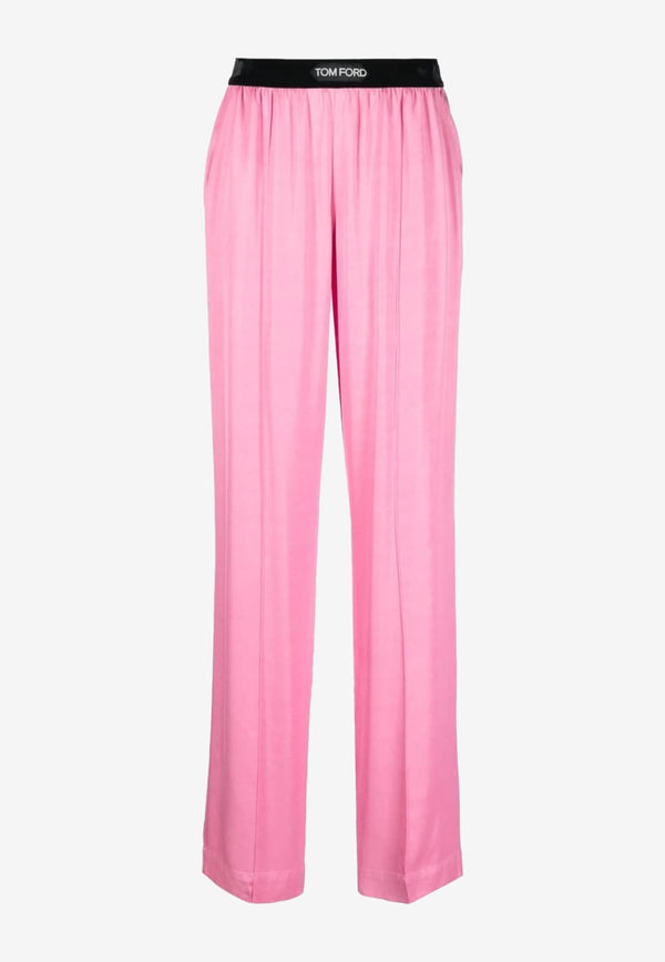 Tom Ford Logo Waistband PJ Pants PAW397-FAX1016 DP152 Pink