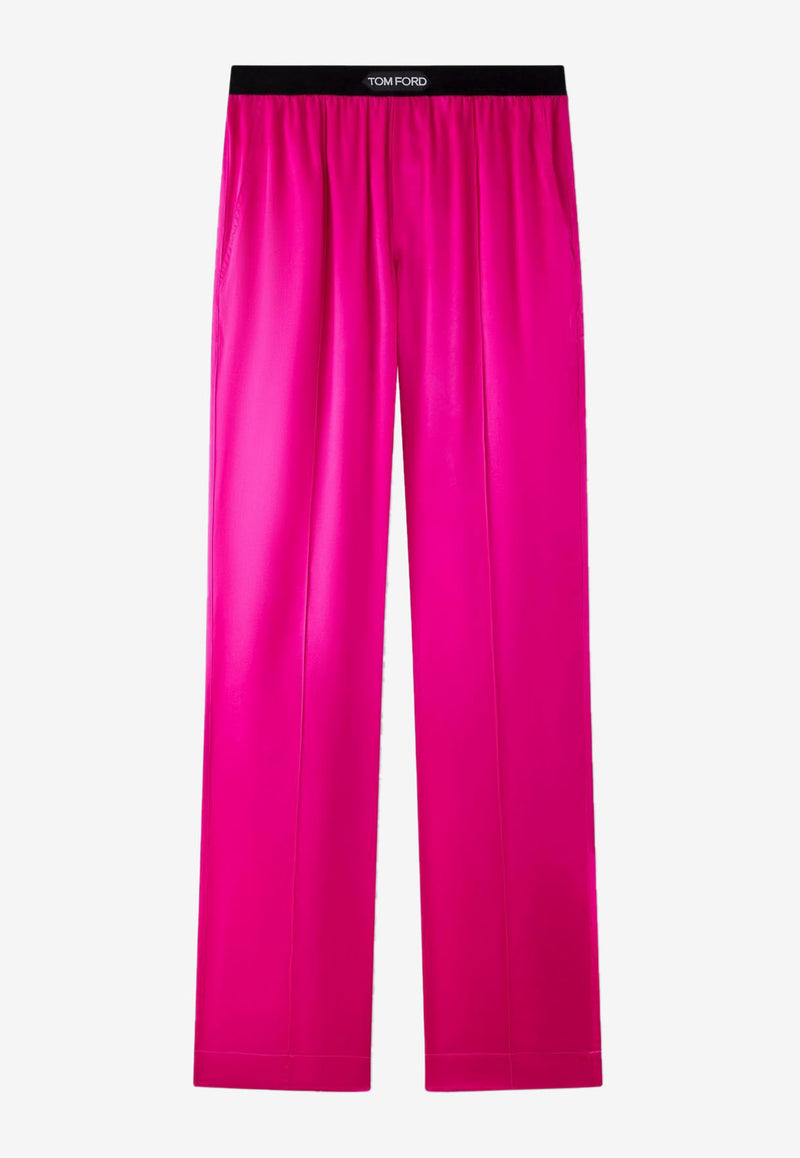 Tom Ford Silk Satin PJ Pants Fuchsia PAW397-FAX881 DP750