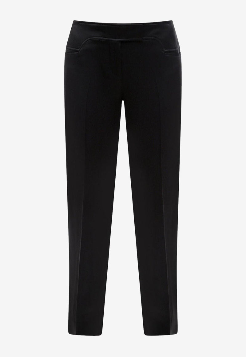 Tom Ford Satin Slim-Fit Pants PAW514-FAX727 LB999 Black