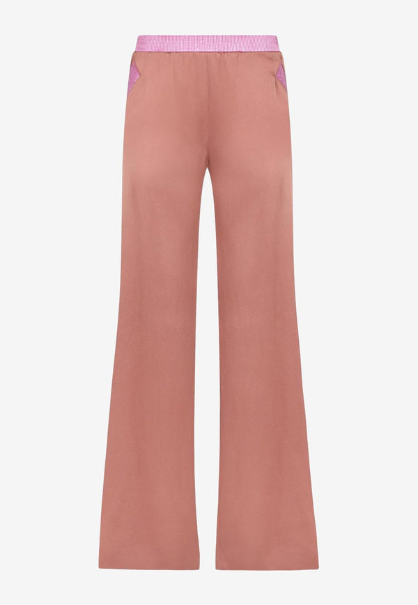 Tom Ford Wide-Leg Pants in Double-Faced Satin PAW516-FAX727 DP219 Pink