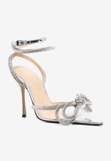 Mach 
Mach 120 Crystal Embellished Double-Bow Pumps R21-2190CLEAR