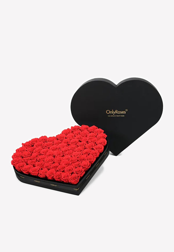 OnlyRoses Large Infinite Rose Heart Raspberry 