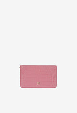 Tom Ford Logo plaque Crossbody Bag in Croc-Embossed Leather Pink S0437-LCL150G 1P003