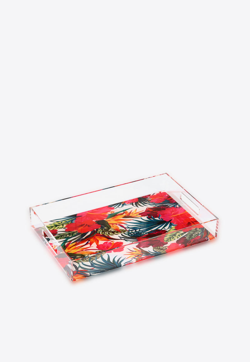 Tropical Acrylic Serving Tray