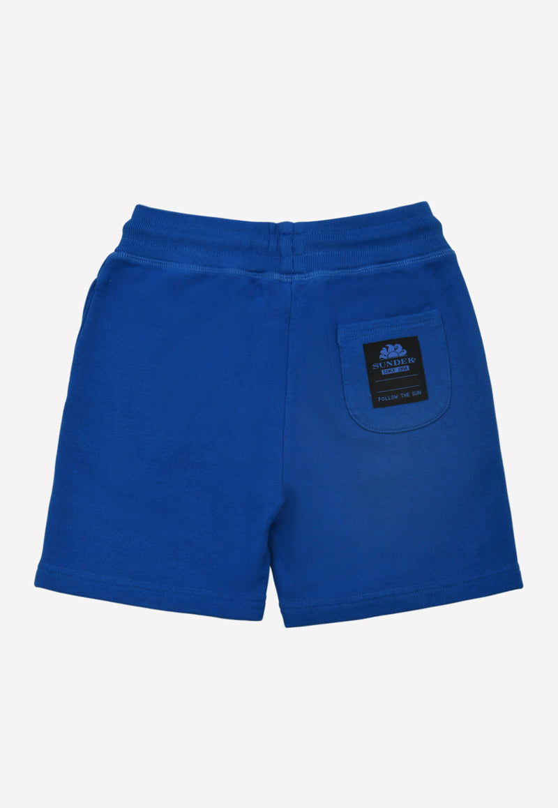 Boys Cotton Shorts with Sundek Print