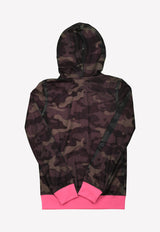 Maggie Fleece Jacket with Camouflage Print