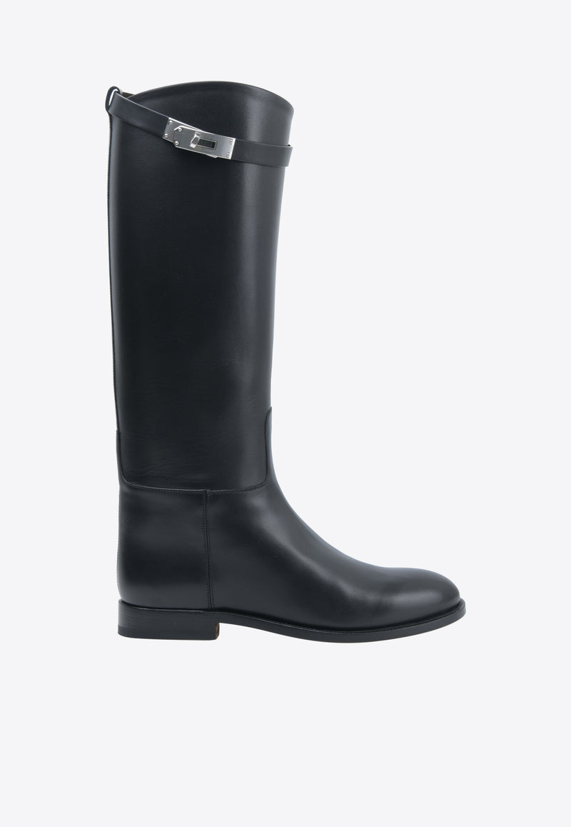 Hermès Jumping Shorter Boots in Calf Leather Black H042138zg 01390