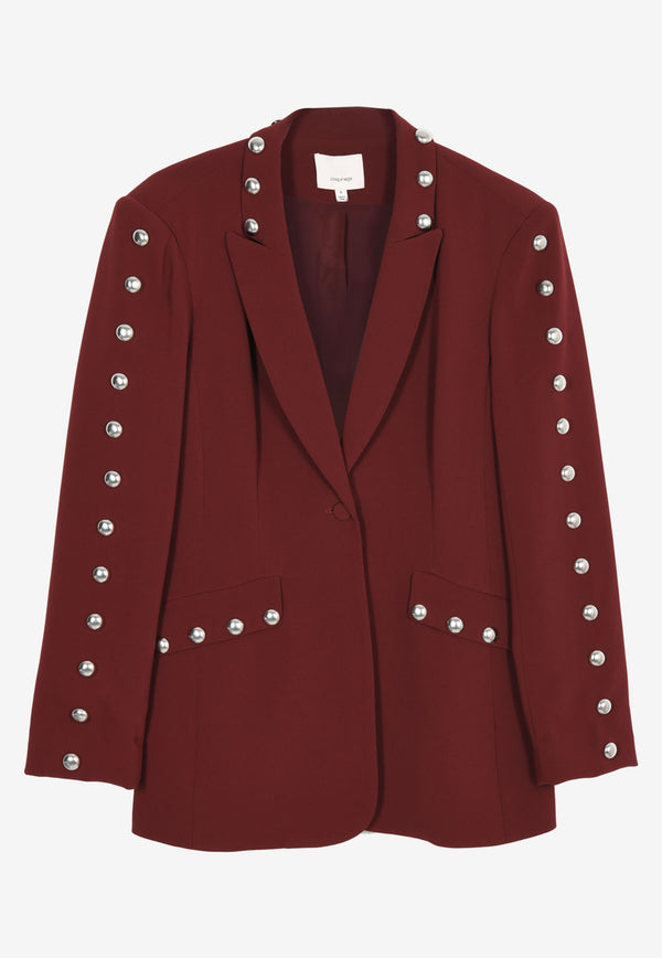 Cinq à Sept Studded Dive Blazer Red ZJ2391319ZRED DHALIA