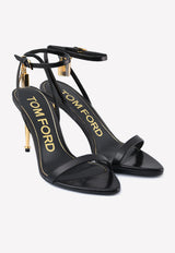 Tom Ford Padlock 85 Naked Pointy Sandals in Calf Leather W2748T-LKD002 U9000 Black