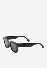 Fendi Logo Square Sunglasses FE40078IBLACK Gray