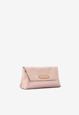 Tom Ford Small Label Chained Satin Clutch Blush L1504T-TSA005 U3062