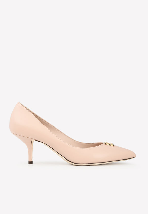 Dolce 
Gabbana DG 60 Pointed Toe Pumps in Leather Pink CD1696 AQ994 80412