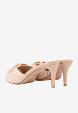 Valentino VLogo 70 Crystal Embellished Mules Blush XW0S0EL1NMT GF9