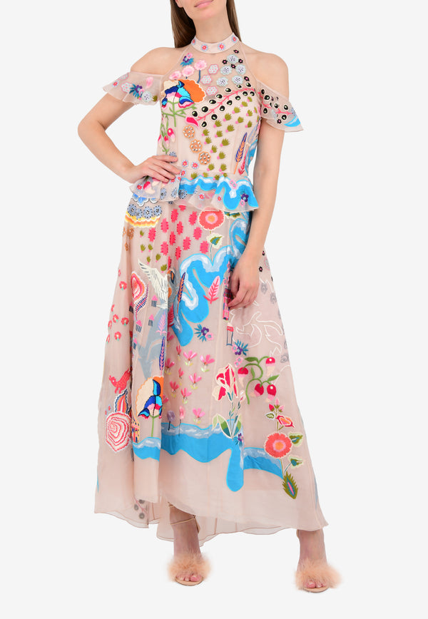 Temperley London Multicolor Chimera Long Dress 17UCMR51674