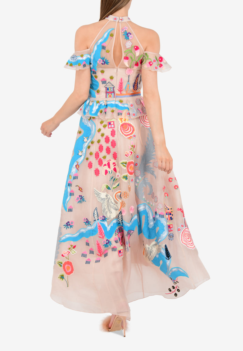 Temperley London Multicolor Chimera Long Dress 17UCMR51674