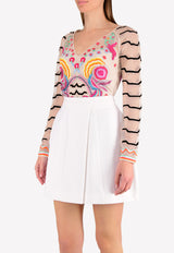 Temperley London Multicolor Chimera V-neck Top 17CMR51894