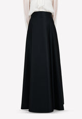 Temperley London Black Fancy A-line Floor-Length Skirt 17UFNY52097