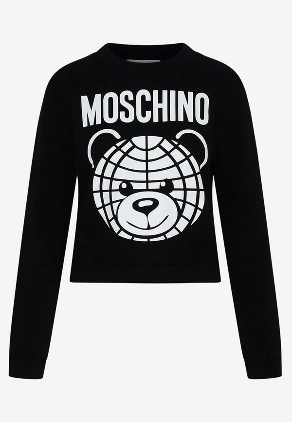 Moschino Teddy Bear Print Sweatshirt V1708 0528 3555 Black