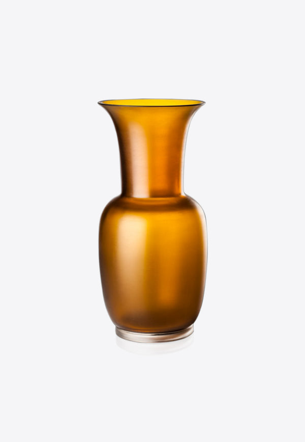 Satin Vase in Sheer Glass