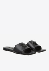 La Medusa Calfskin Flat Slides