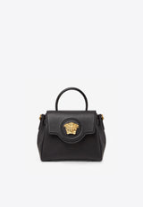 Small La Medusa Leather Top Handle Bag