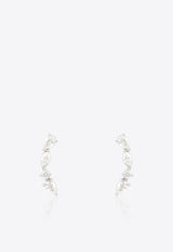 Vivid Jewelers Special Order- Abstract Ear Cuffs in White-Gold and Diamonds White Gold