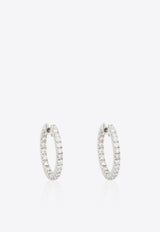 Vivid Jewelers Diamond Hoops in White-Gold White Gold