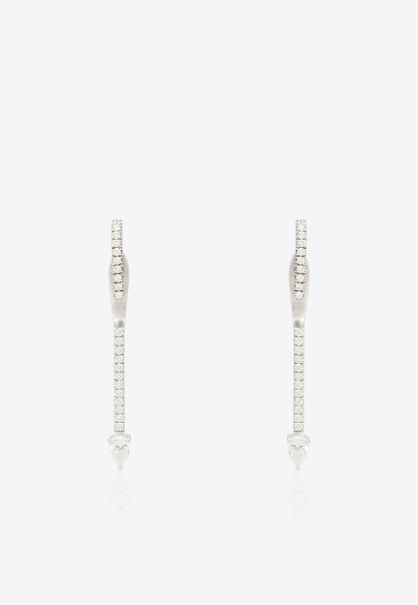 Vivid Jewelers Special Order- Diamond Line Earrings White Gold