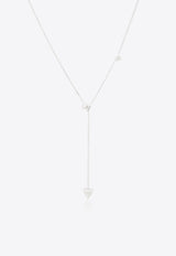 Vivid Jewelers Special Order - Heart Chain Necklace in White-Gold and Diamonds White Gold