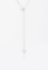 Vivid Jewelers Special Order - Heart Chain Necklace in White-Gold and Diamonds White Gold