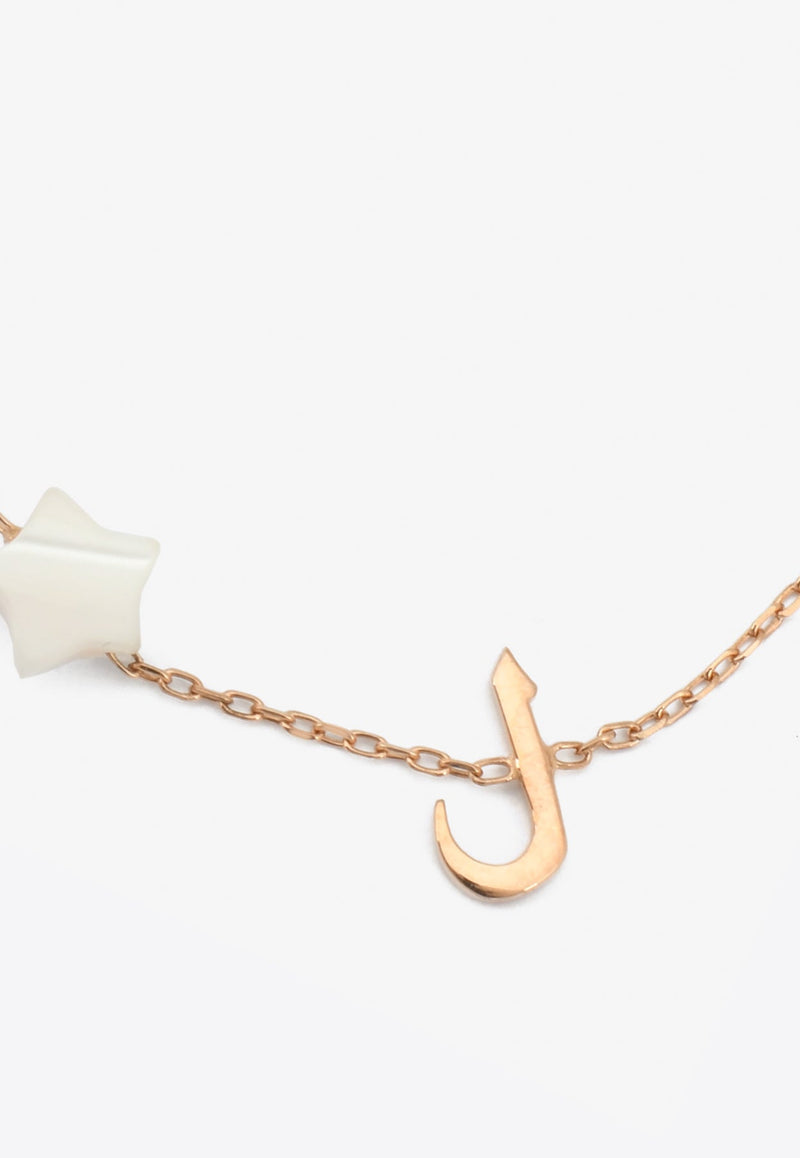 Vivid Jewelers ل Bespoke Baby Bracelet in 18-karat Rose Gold and Mother-of-Pearl Rose Gold