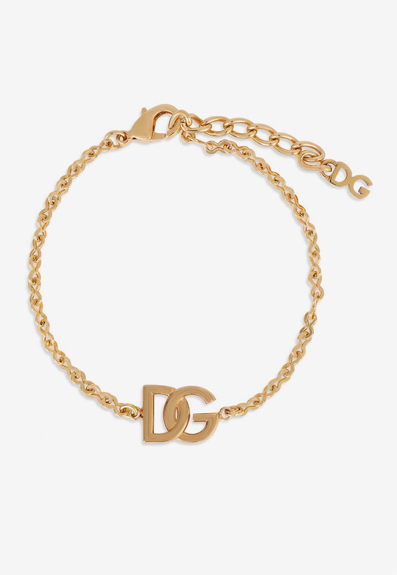 Dolce 
Gabbana Chain Logo Monogram Bracelet  Gold WBN5L3 W1111 ZOO00