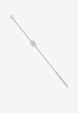 Dolce 
Gabbana DG Logo Link Bracelet Silver WBN5W2 W1111 87655