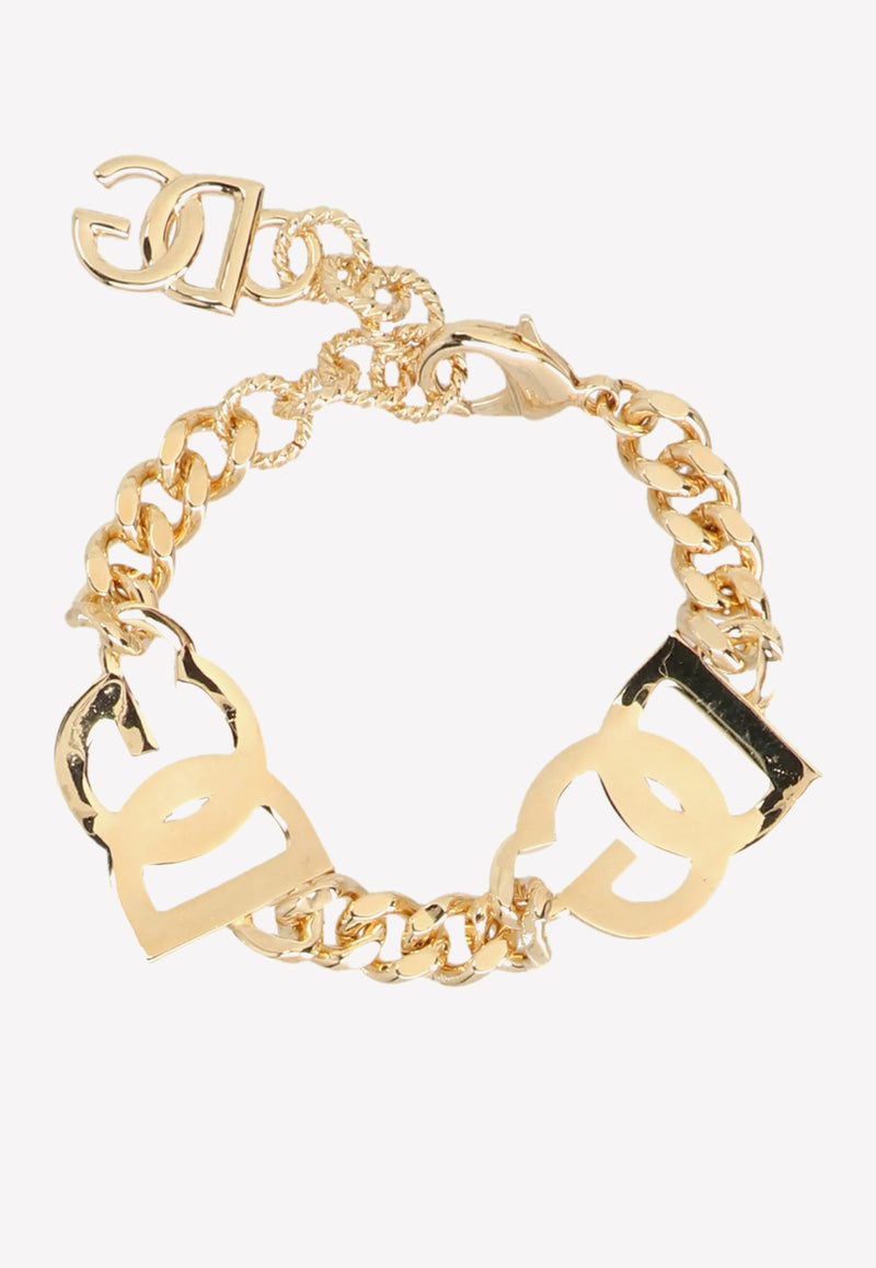 Interlock Logo Crystal-Embellished Bracelet Dolce 
Gabbana WBO4S3 W1111 ZOO00