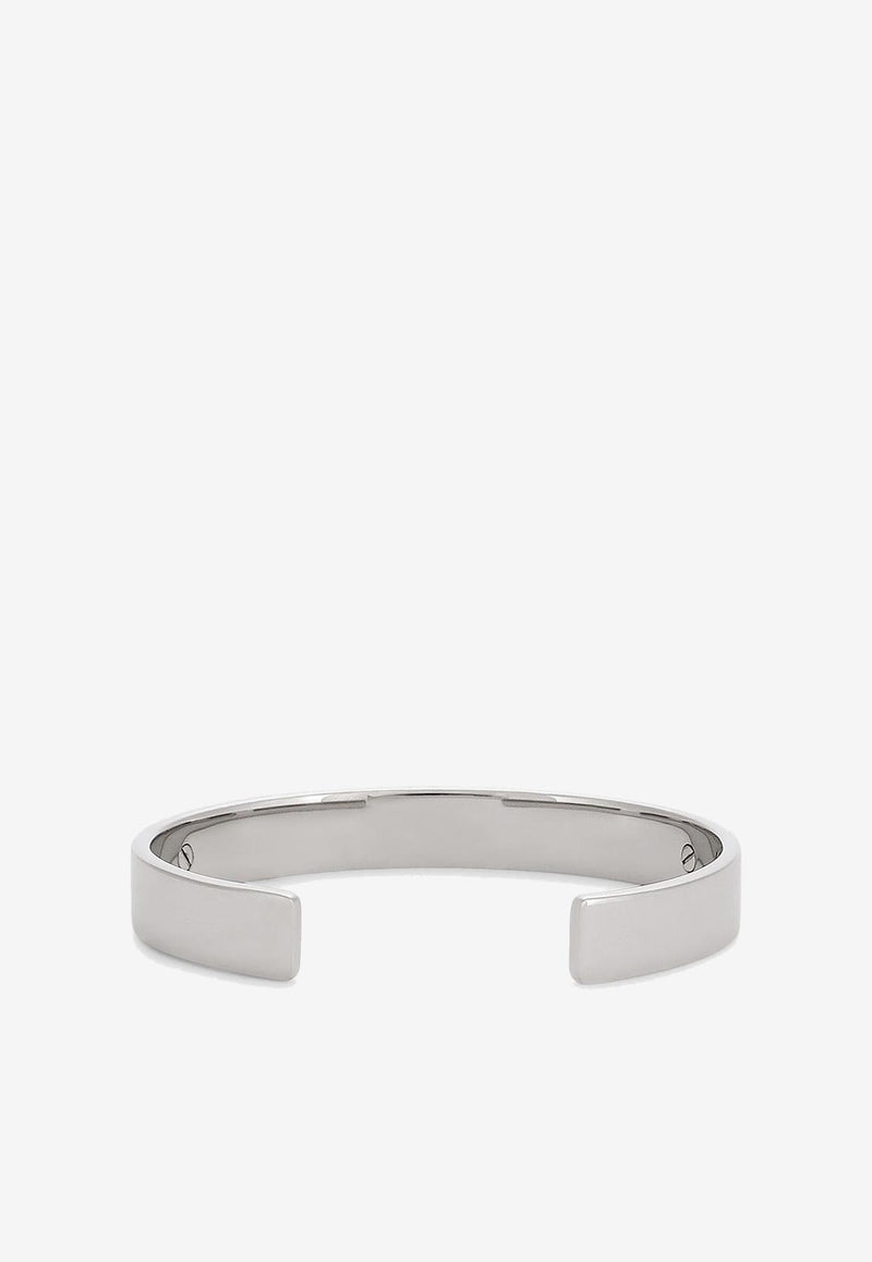 Dolce 
Gabbana Logo-Engraved Cuff Bracelet Silver WBP1T1 W1111 87655