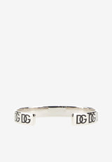 Dolce 
Gabbana Logo Monogram Cuff Bracelet Metallic WBP3L1 W1111 87655