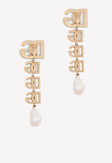 Dolce 
Gabbana Clip-On DG Drop Earrings Gold WEN6P5 W1111 ZOO00