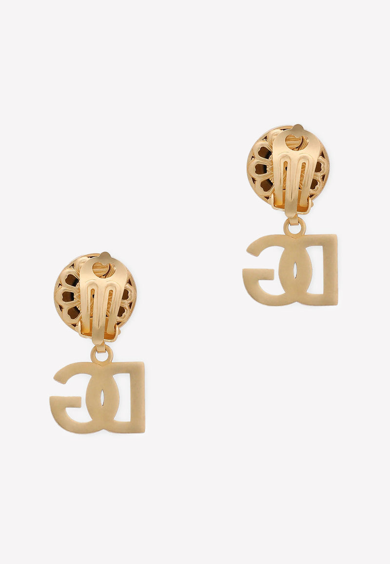 Dolce 
Gabbana Murrine Clip-On Drop Earrings Gold WEO2S1 W1111 ZOO00