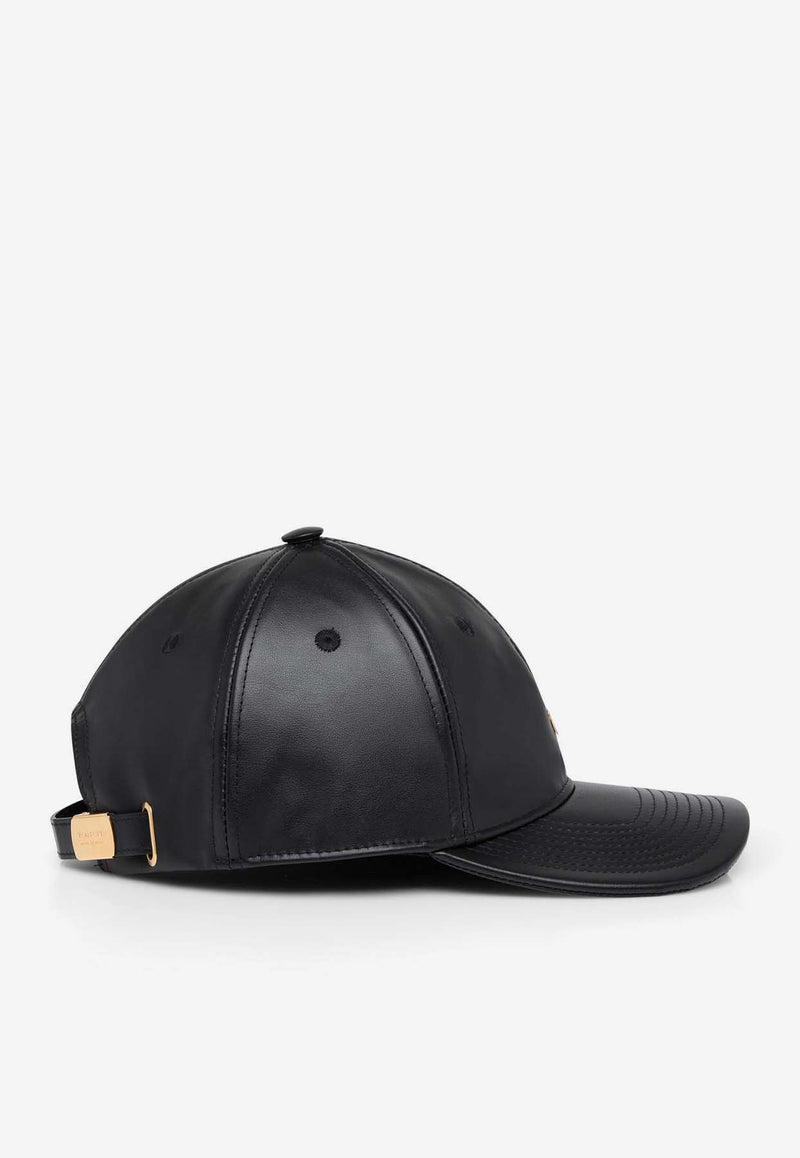 Tom Ford Leather TF Baseball Cap Black WH002T-LCL104 U9000