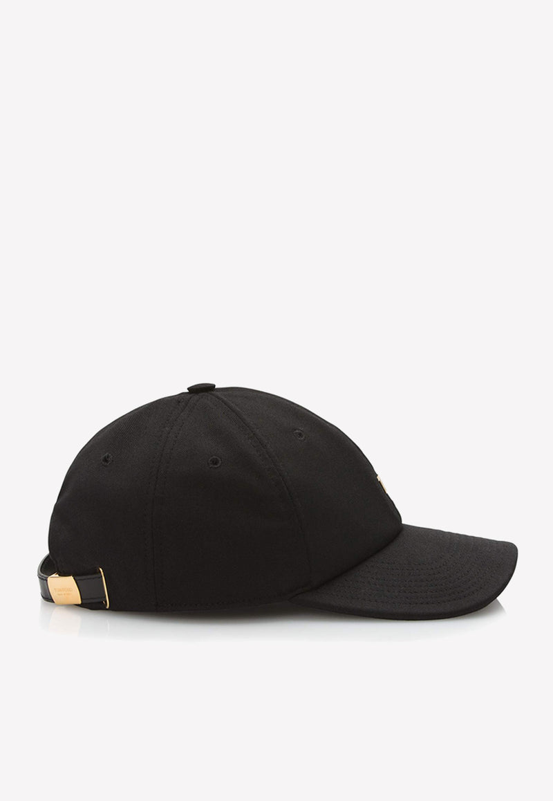 Cotton Canvas Logo Baseball Cap Black WH002T-TCN008 U9000