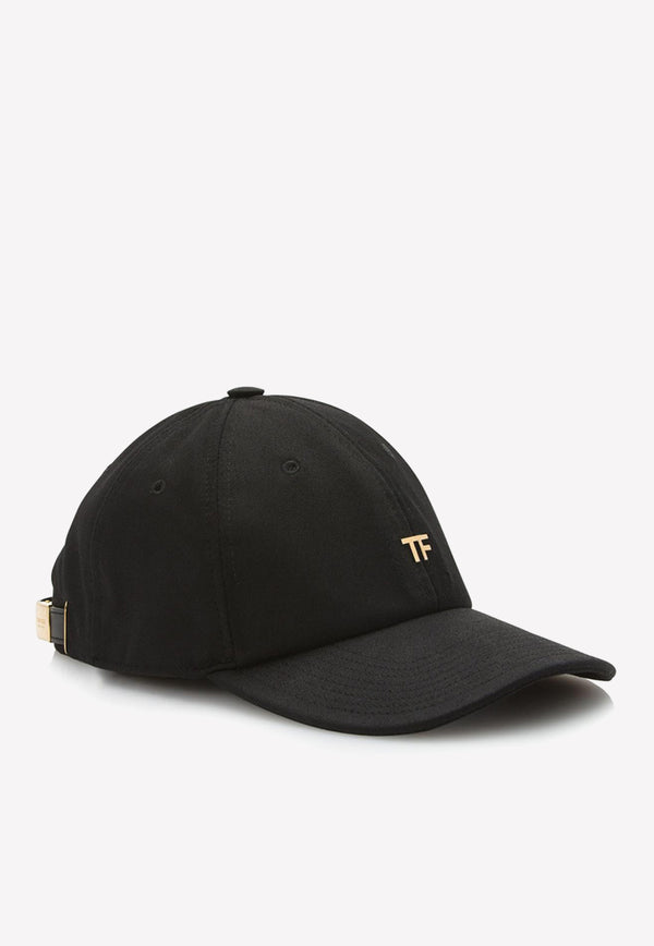 Cotton Canvas Logo Baseball Cap Black WH002T-TCN008 U9000