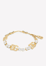 Dolce 
Gabbana Rhinestone and DG Logo Choker Gold WNO4S6 W1111 ZOO00