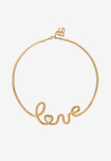 Dolce 
Gabbana Semi-Rigid 
Love
 Choker Gold WNP2L3 W1111 ZOO00