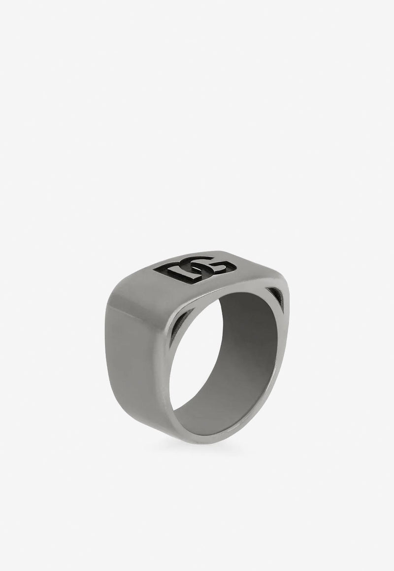 Dolce 
Gabbana DG Logo Ring Silver WRO5P4 W1111 G7657