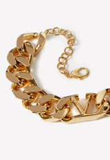 Valentino VLogo Metal Chain Choker Gold XW0J0Q32MET CS4