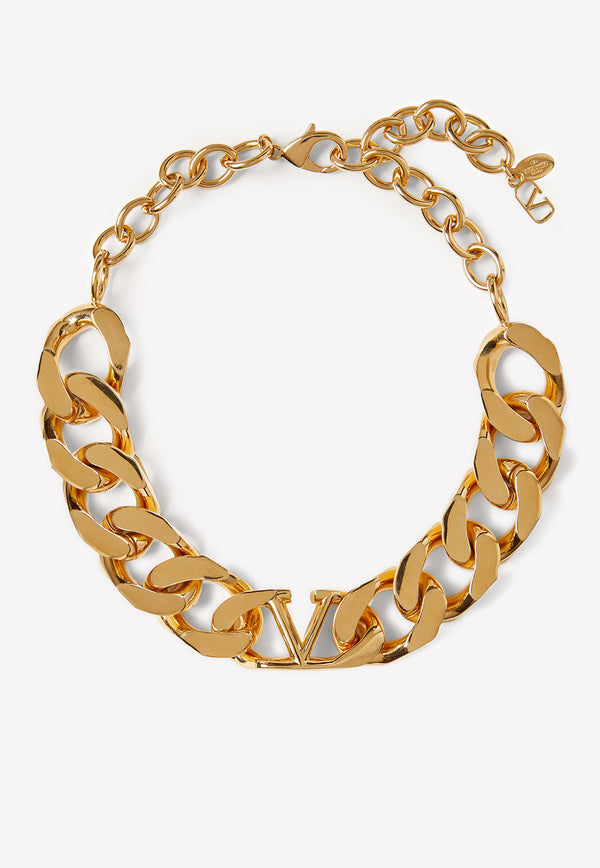 Valentino VLogo Metal Chain Choker Gold XW0J0Q32MET CS4