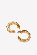 Valentino Rockstud Metal Hoop Earrings Gold XW2J0P88MET CS4