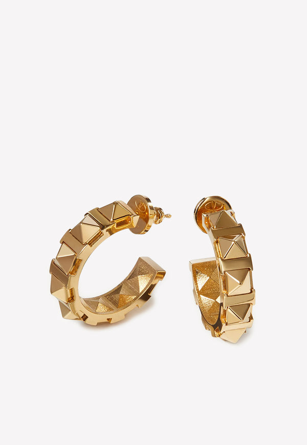 Valentino Rockstud Metal Hoop Earrings Gold XW2J0P88MET CS4