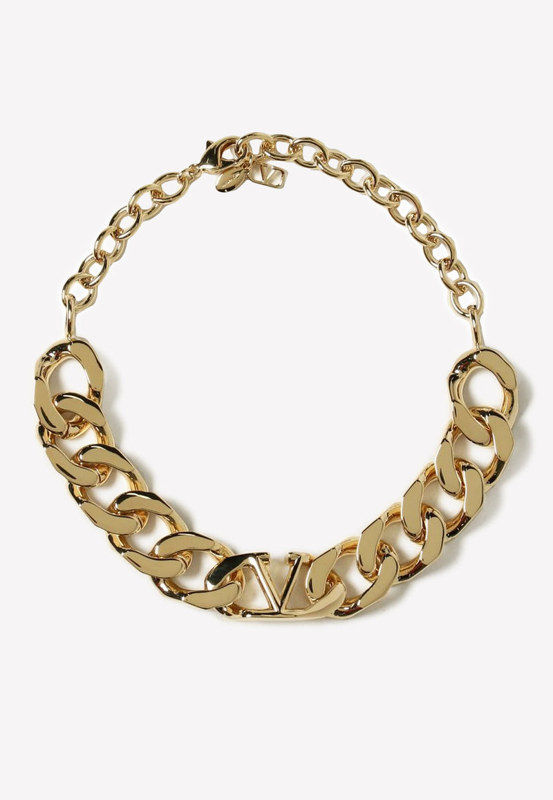 Valentino VLogo Brass Chain Choker Gold XW2J0Q32MET CS4