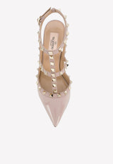 Valentino Rockstud 110 Grained Leather Pumps Blush XW2S0393VNW P45